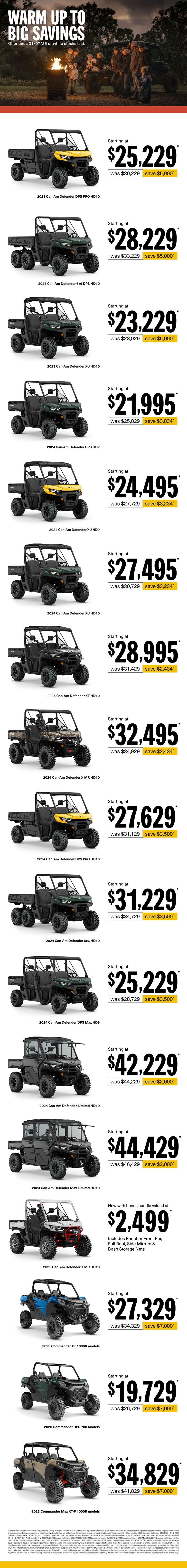AU Can-Am Off-Road - Q2.75 Retail Program 2025