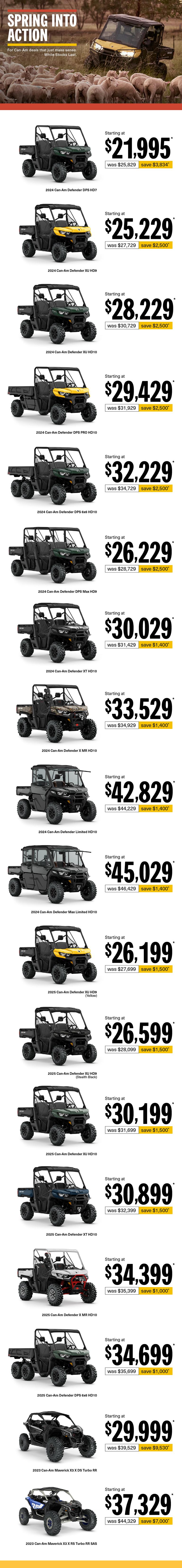 AU Can-Am Off-Road - Q3.5 Retail Program 2025